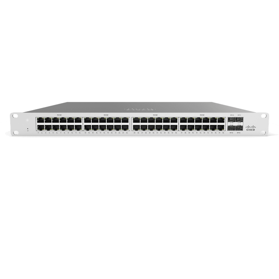 Cisco Meraki MS125-48 switch, a 1U unit with 48 ports and SFP uplinks