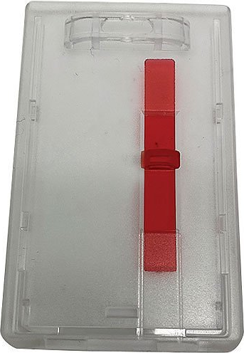ADI PRO 0E-BHVERT4 rigid vertical card holder with a red slide ejector