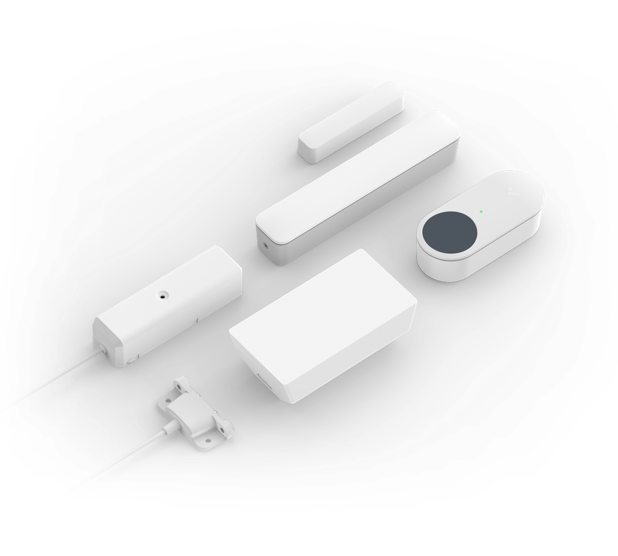 Verkada intrusion sensor, compact wall-mounted device for door and window monitoring
