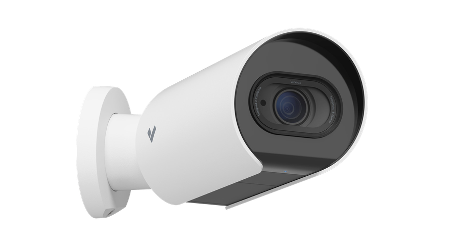 Verkada bullet camera, white fixed-lens outdoor unit