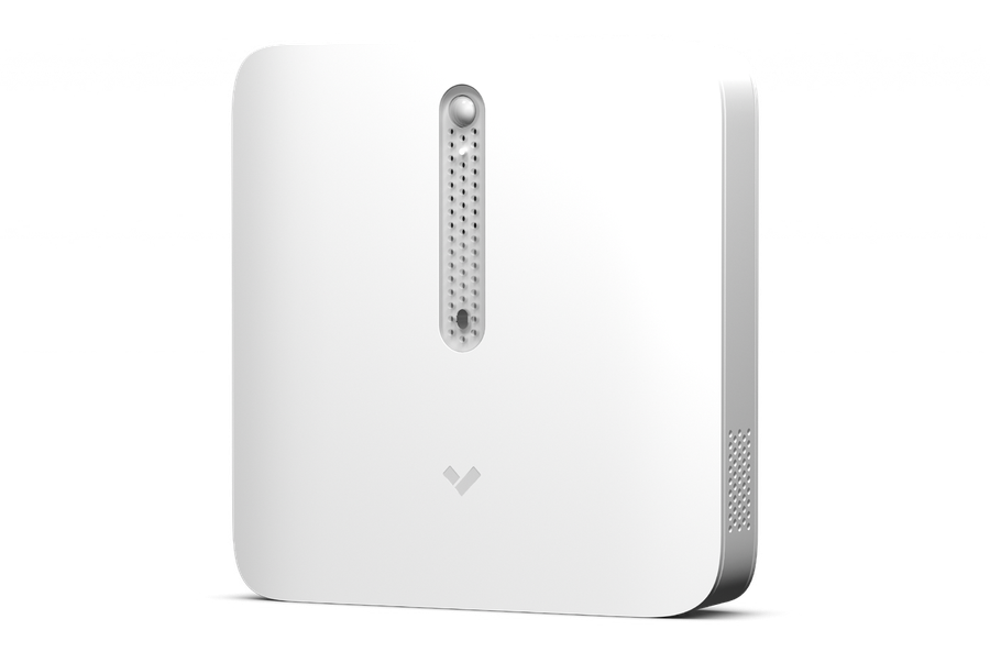 Verkada environmental sensor, compact wall-mounted device for temperature and humidity