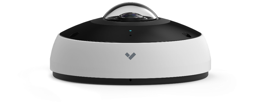Verkada fisheye camera, wide-angle ceiling-mounted unit