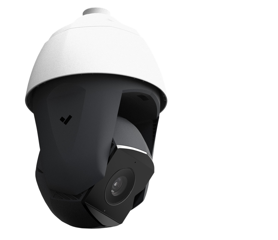 Verkada PTZ camera, motorized pan-tilt-zoom unit for outdoor surveillance