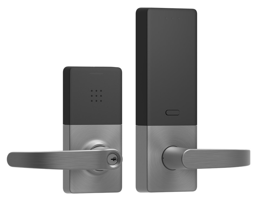 Verkada smart lock, compact door-mounted device with integrated access control